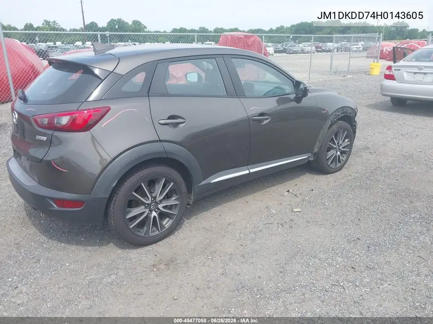2017 Mazda Cx-3 Grand Touring VIN: JM1DKDD74H0143605 Lot: 45477058