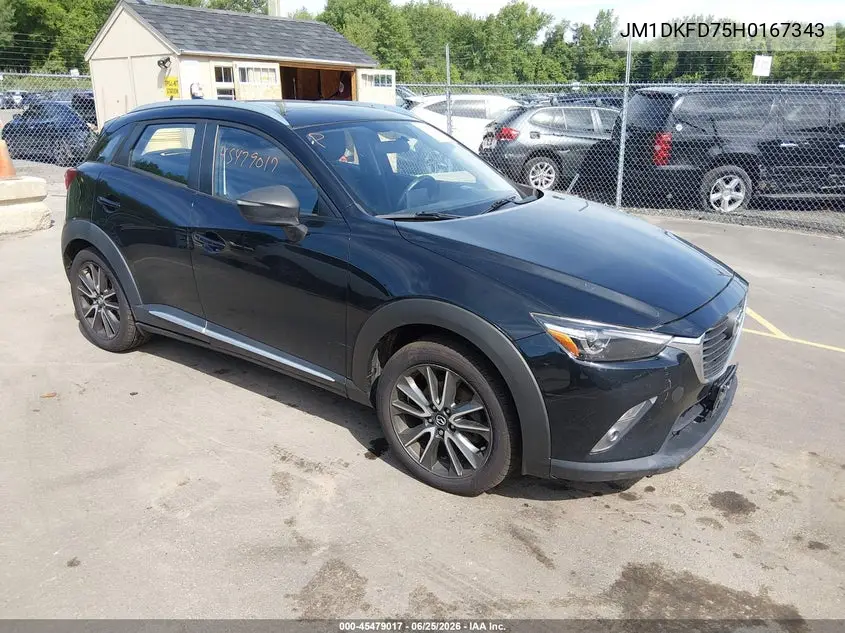 2017 Mazda Cx-3 Grand Touring VIN: JM1DKFD75H0167343 Lot: 45479017