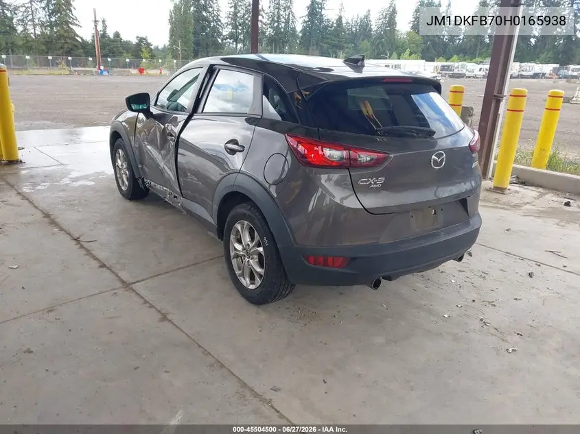 2017 Mazda Cx-3 Sport VIN: JM1DKFB70H0165938 Lot: 45504500
