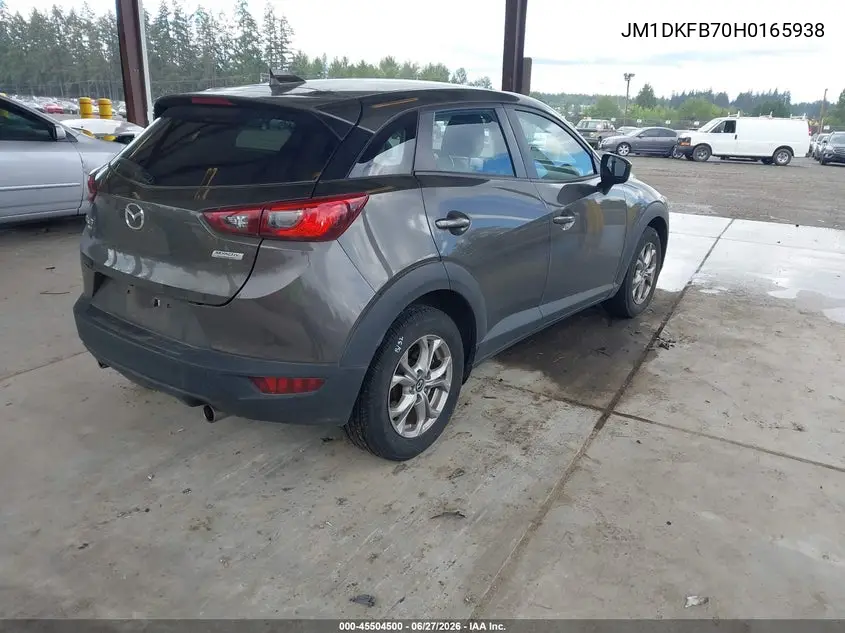 2017 Mazda Cx-3 Sport VIN: JM1DKFB70H0165938 Lot: 45504500