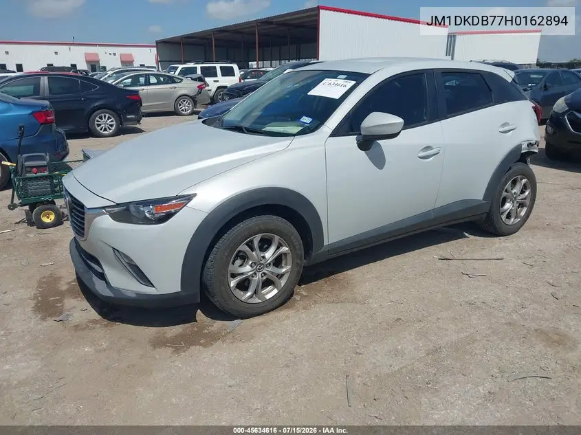 2017 Mazda Cx-3 Sport VIN: JM1DKDB77H0162894 Lot: 45634616