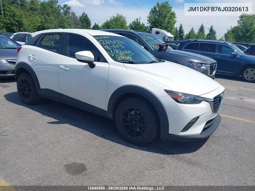 2018 Mazda Cx-3 VIN: JM1DKFB76J0320613 Lot: 12640590