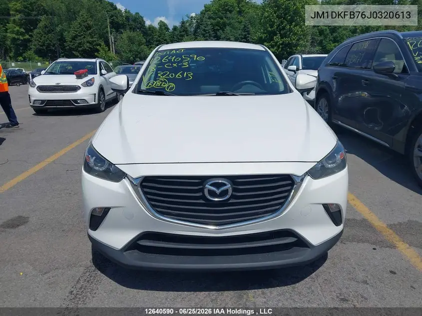 2018 Mazda Cx-3 VIN: JM1DKFB76J0320613 Lot: 12640590
