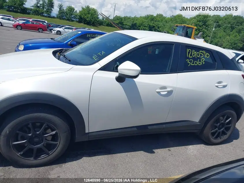 2018 Mazda Cx-3 VIN: JM1DKFB76J0320613 Lot: 12640590