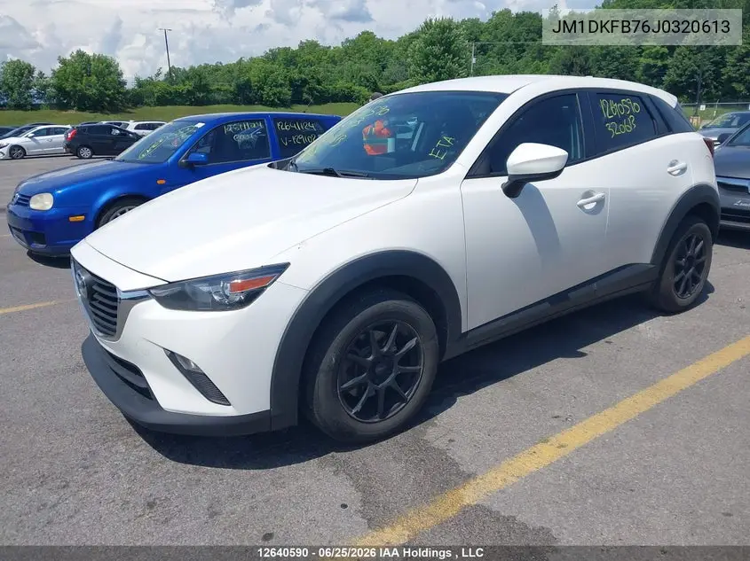 2018 Mazda Cx-3 VIN: JM1DKFB76J0320613 Lot: 12640590