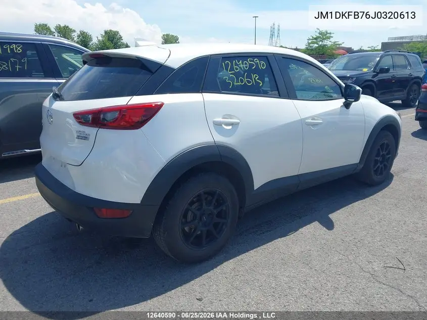 2018 Mazda Cx-3 VIN: JM1DKFB76J0320613 Lot: 12640590