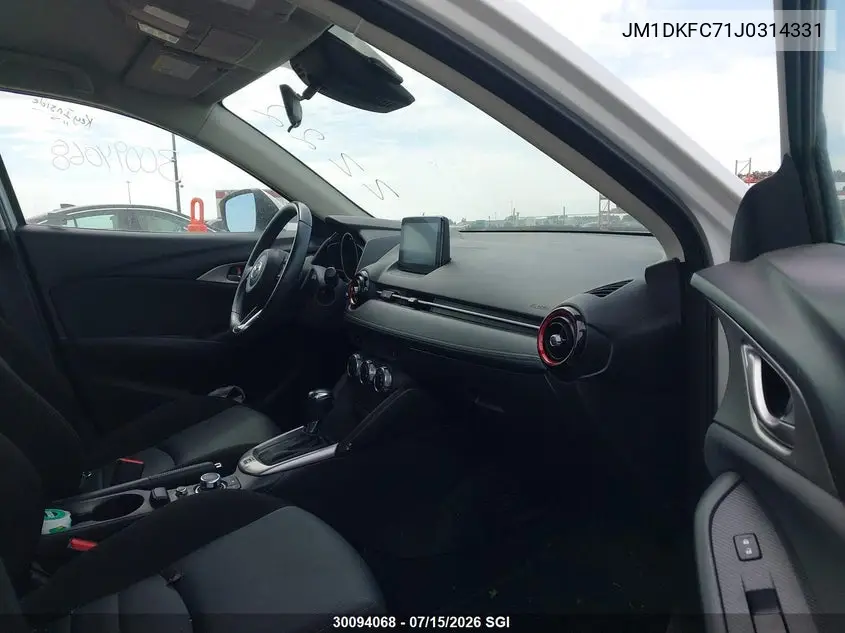 2018 Mazda Cx-3 Touring VIN: JM1DKFC71J0314331 Lot: 30094068