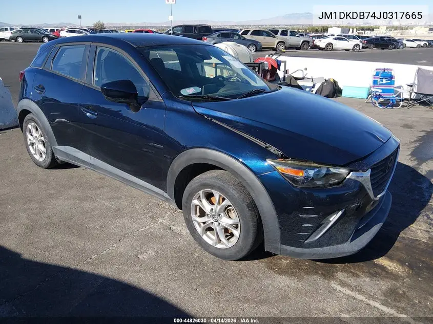 2018 Mazda Cx-3 Sport VIN: JM1DKDB74J0317665 Lot: 44826030