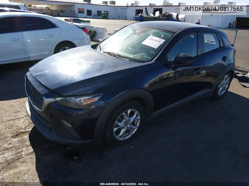 2018 Mazda Cx-3 Sport VIN: JM1DKDB74J0317665 Lot: 44826030