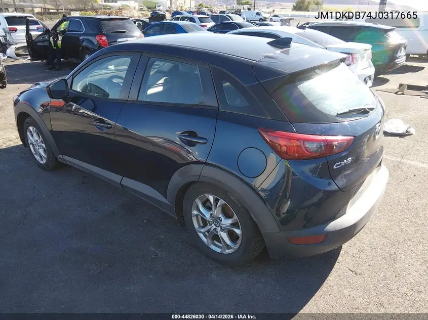 2018 Mazda Cx-3 Sport VIN: JM1DKDB74J0317665 Lot: 44826030