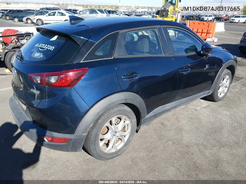 2018 Mazda Cx-3 Sport VIN: JM1DKDB74J0317665 Lot: 44826030