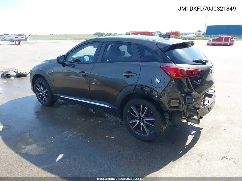 2018 Mazda Cx-3 Grand Touring VIN: JM1DKFD70J0321849 Lot: 45206187