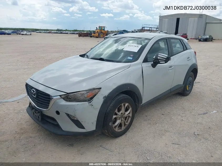 2018 Mazda Cx-3 Sport VIN: JM1DKDB72J0300038 Lot: 45257836