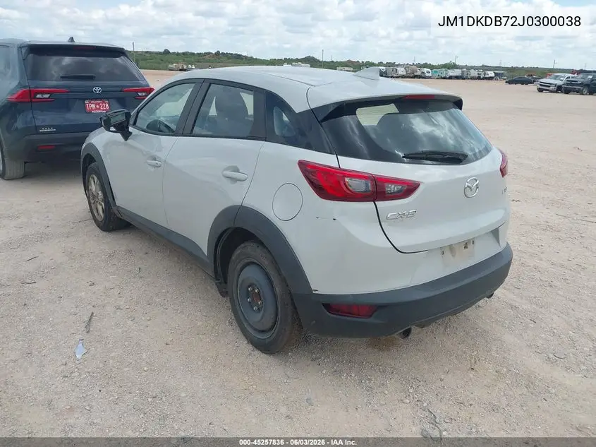 2018 Mazda Cx-3 Sport VIN: JM1DKDB72J0300038 Lot: 45257836