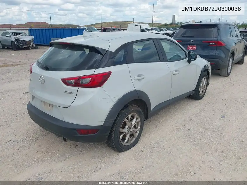 2018 Mazda Cx-3 Sport VIN: JM1DKDB72J0300038 Lot: 45257836