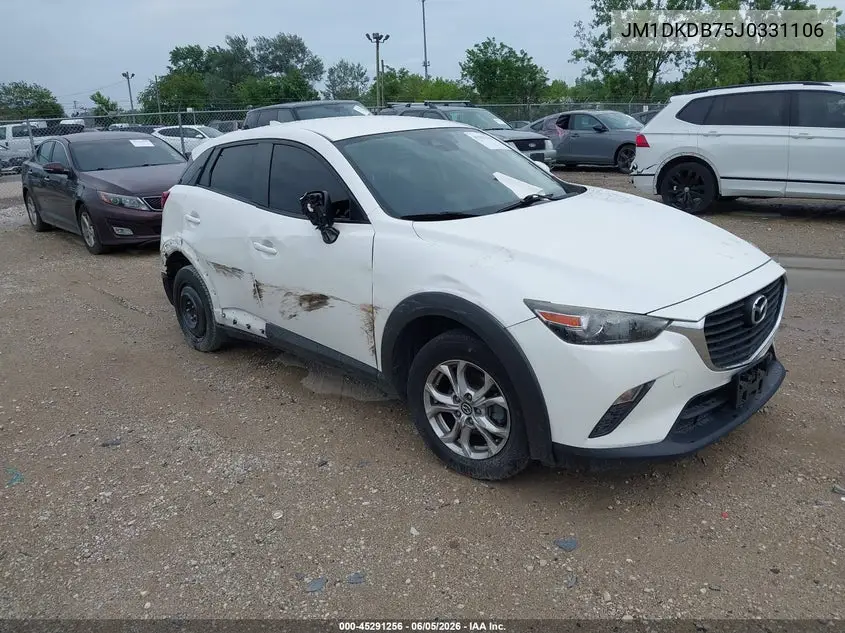 2018 Mazda Cx-3 Sport VIN: JM1DKDB75J0331106 Lot: 45291256