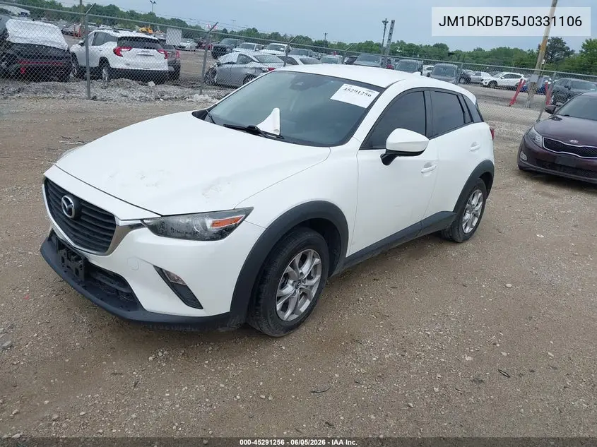 2018 Mazda Cx-3 Sport VIN: JM1DKDB75J0331106 Lot: 45291256