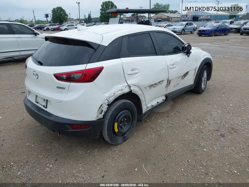 2018 Mazda Cx-3 Sport VIN: JM1DKDB75J0331106 Lot: 45291256