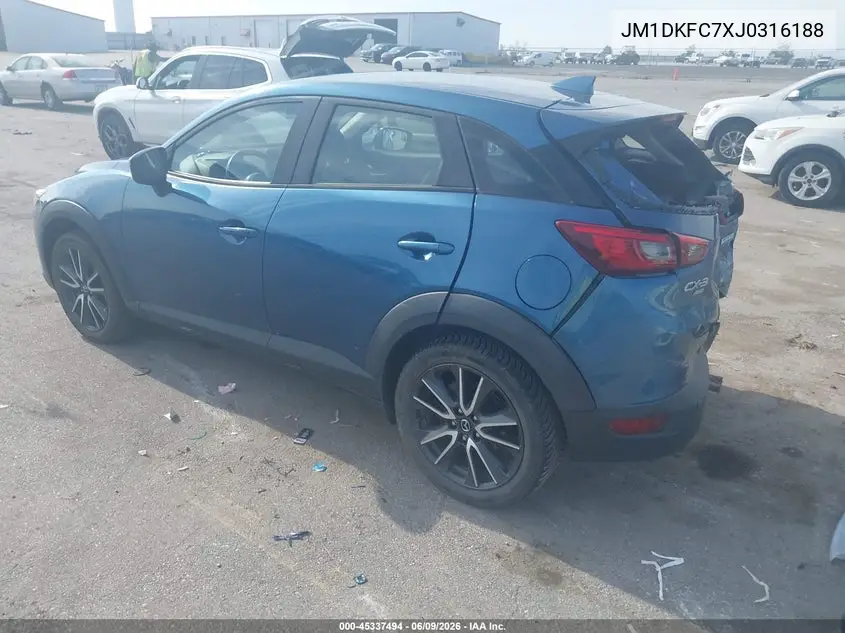 2018 Mazda Cx-3 Touring VIN: JM1DKFC7XJ0316188 Lot: 45337494