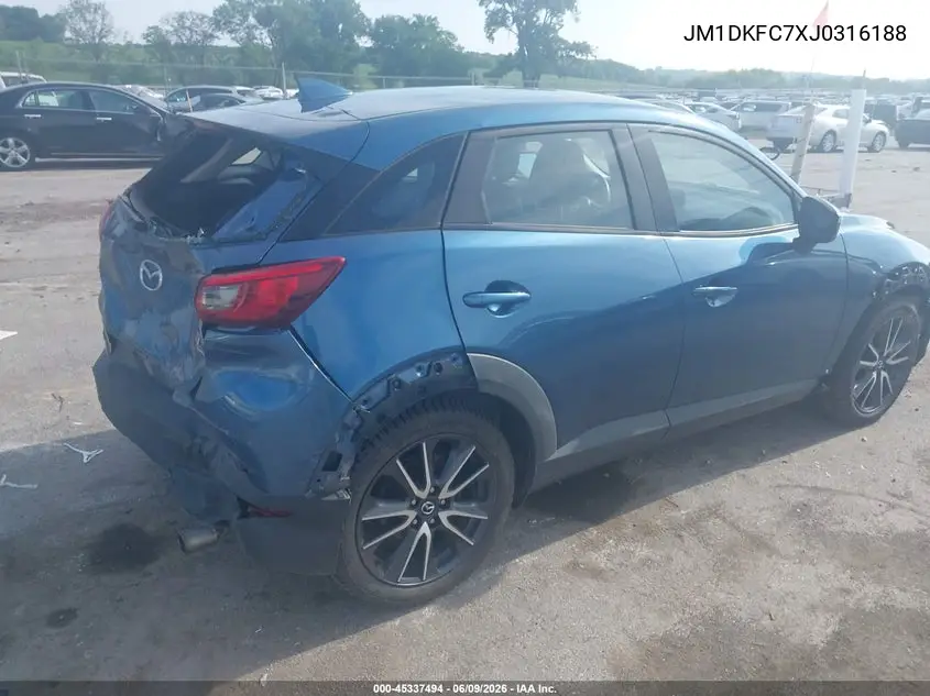2018 Mazda Cx-3 Touring VIN: JM1DKFC7XJ0316188 Lot: 45337494