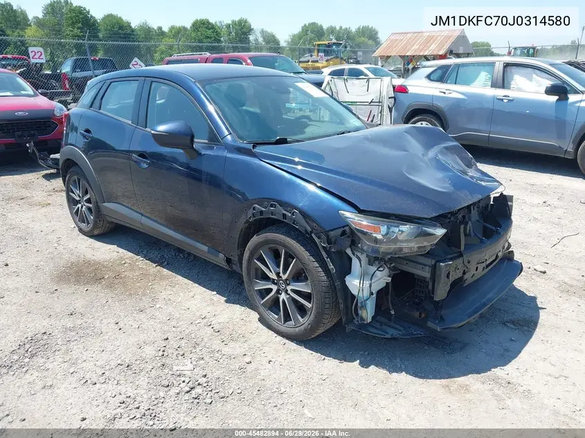 2018 Mazda Cx-3 Touring VIN: JM1DKFC70J0314580 Lot: 45482894