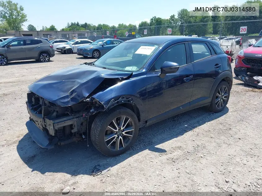 2018 Mazda Cx-3 Touring VIN: JM1DKFC70J0314580 Lot: 45482894