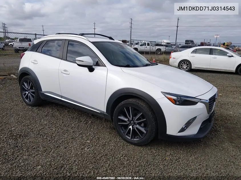2018 Mazda Cx-3 Grand Touring VIN: JM1DKDD71J0314543 Lot: 45497960