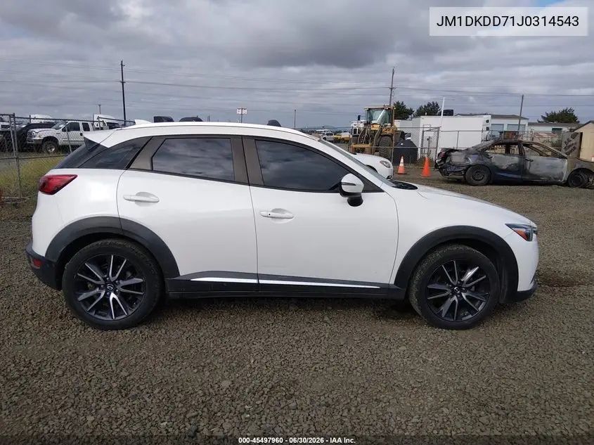 2018 Mazda Cx-3 Grand Touring VIN: JM1DKDD71J0314543 Lot: 45497960