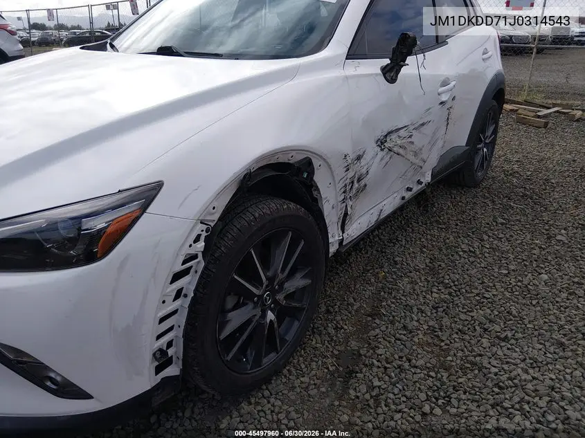 2018 Mazda Cx-3 Grand Touring VIN: JM1DKDD71J0314543 Lot: 45497960