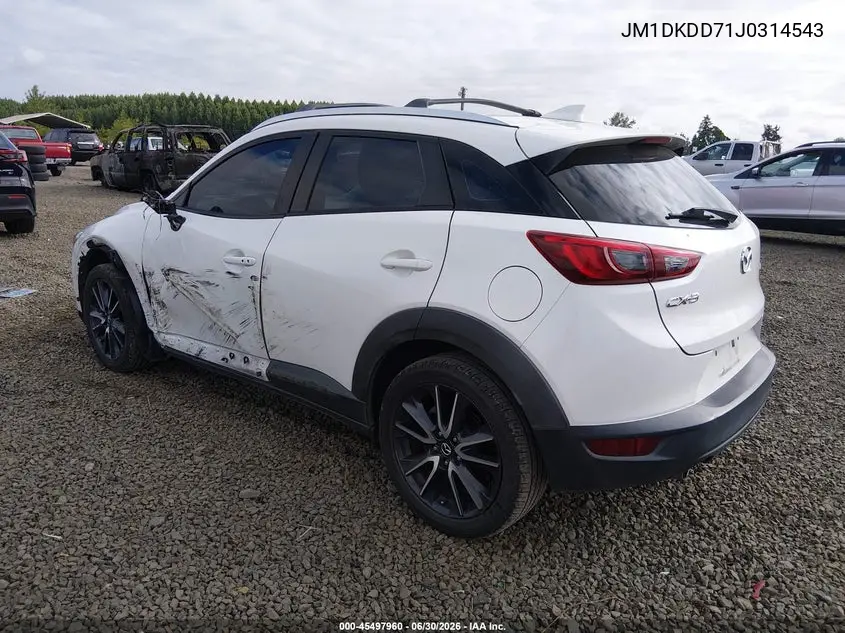2018 Mazda Cx-3 Grand Touring VIN: JM1DKDD71J0314543 Lot: 45497960