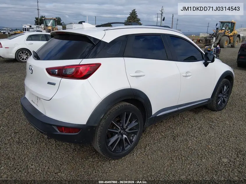 2018 Mazda Cx-3 Grand Touring VIN: JM1DKDD71J0314543 Lot: 45497960