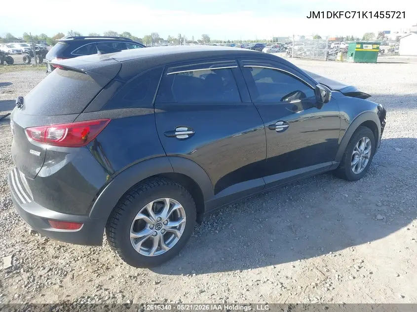 2019 Mazda Cx-3 VIN: JM1DKFC71K1455721 Lot: 12616340