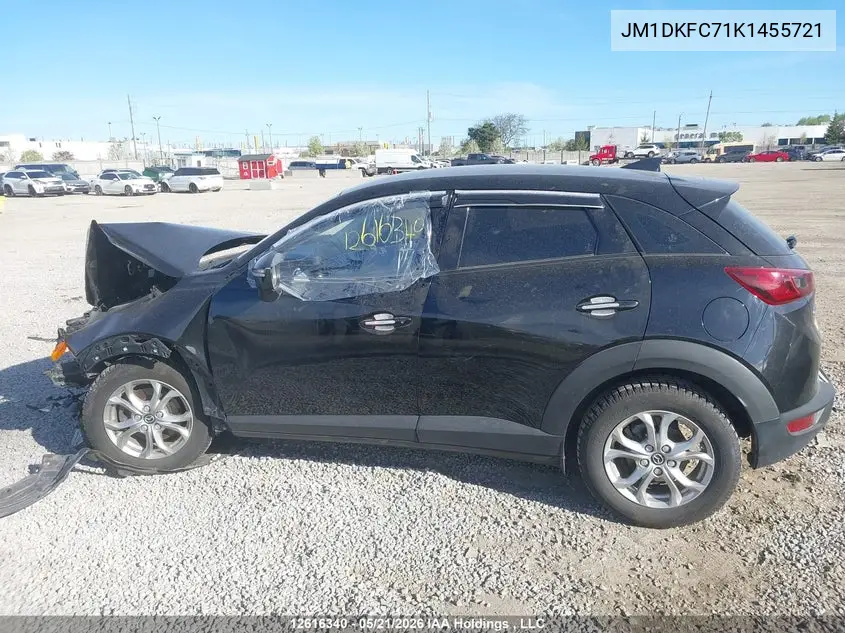 2019 Mazda Cx-3 VIN: JM1DKFC71K1455721 Lot: 12616340