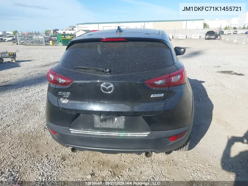 2019 Mazda Cx-3 VIN: JM1DKFC71K1455721 Lot: 12616340