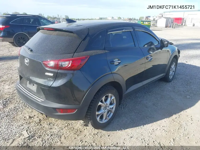 2019 Mazda Cx-3 VIN: JM1DKFC71K1455721 Lot: 12616340