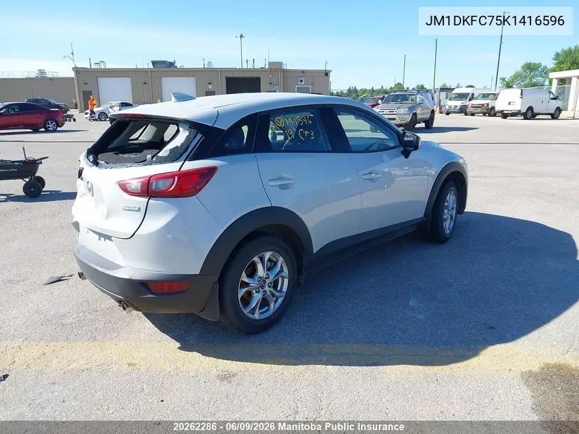 2019 Mazda Cx-3 Gs VIN: JM1DKFC75K1416596 Lot: 20262286