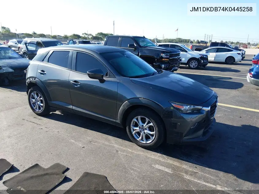 2019 Mazda Cx-3 Sport VIN: JM1DKDB74K0445258 Lot: 45062805