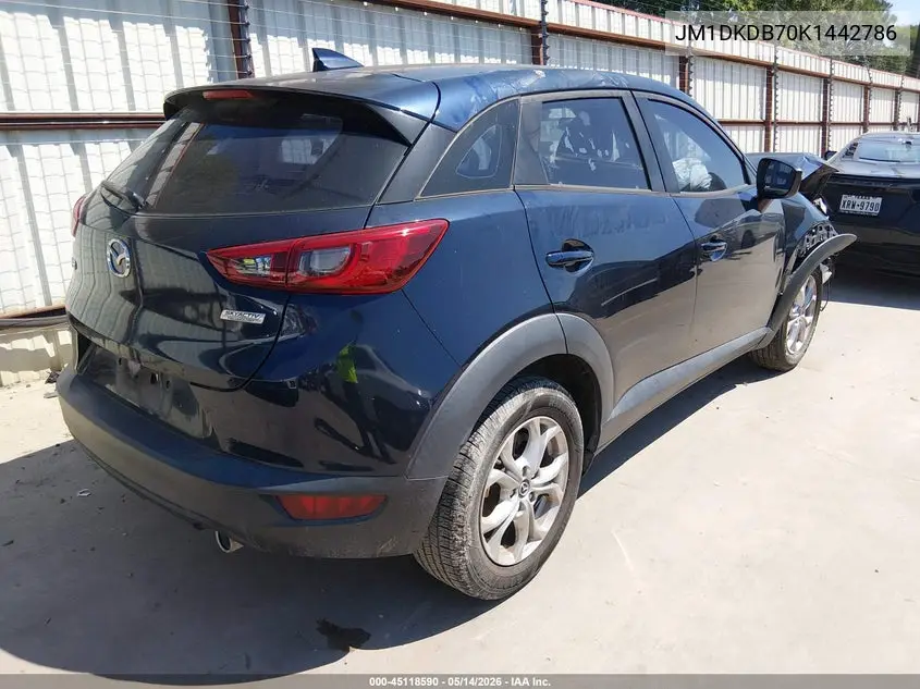 2019 Mazda Cx-3 Sport VIN: JM1DKDB70K1442786 Lot: 45118590