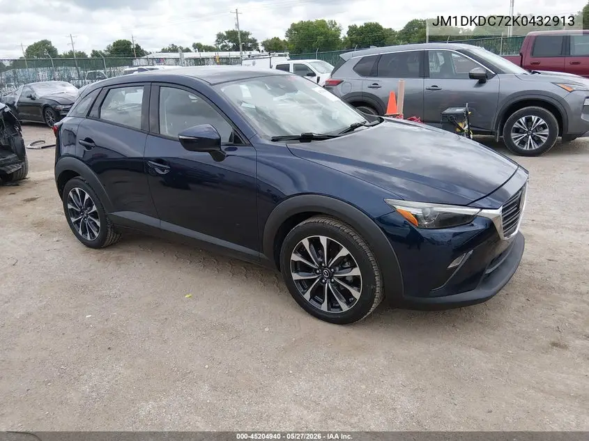 2019 Mazda Cx-3 Touring VIN: JM1DKDC72K0432913 Lot: 45204940