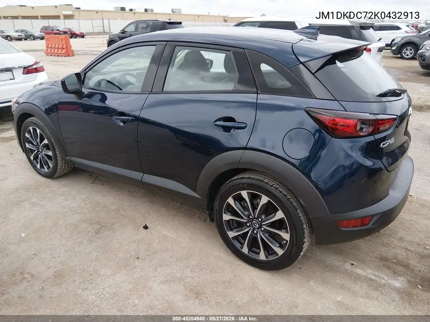 2019 Mazda Cx-3 Touring VIN: JM1DKDC72K0432913 Lot: 45204940