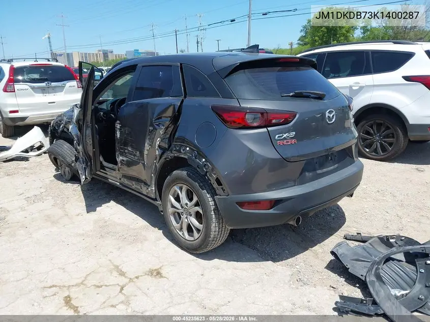 2019 Mazda Cx-3 Sport VIN: JM1DKDB73K1400287 Lot: 45235623