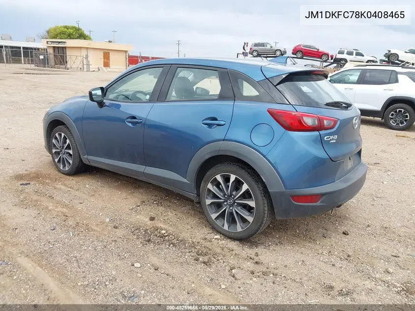 2019 Mazda Cx-3 Touring VIN: JM1DKFC78K0408465 Lot: 45259666