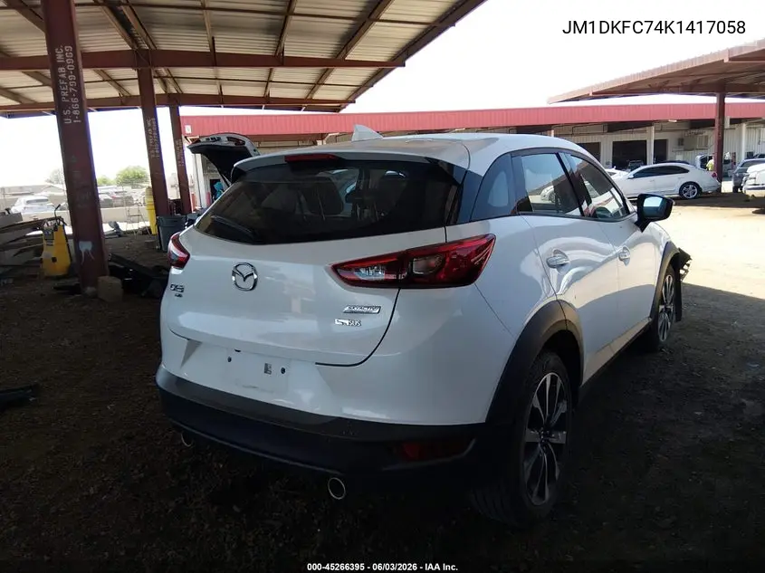 2019 Mazda Cx-3 Touring VIN: JM1DKFC74K1417058 Lot: 45266395