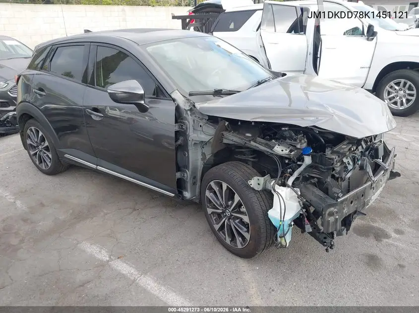 2019 Mazda Cx-3 Grand Touring VIN: JM1DKDD78K1451121 Lot: 45291273
