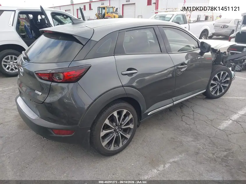 2019 Mazda Cx-3 Grand Touring VIN: JM1DKDD78K1451121 Lot: 45291273