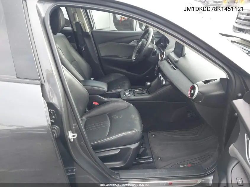 2019 Mazda Cx-3 Grand Touring VIN: JM1DKDD78K1451121 Lot: 45291273