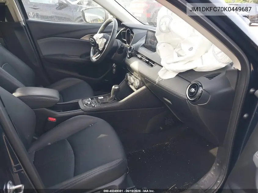 2019 Mazda Cx-3 Touring VIN: JM1DKFC70K0449687 Lot: 45349381