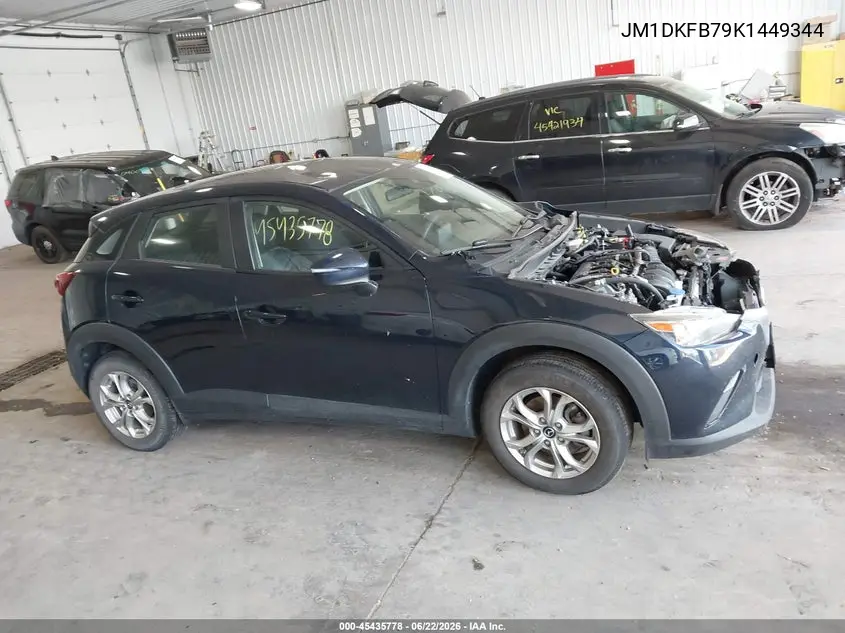 2019 Mazda Cx-3 Sport VIN: JM1DKFB79K1449344 Lot: 45435778