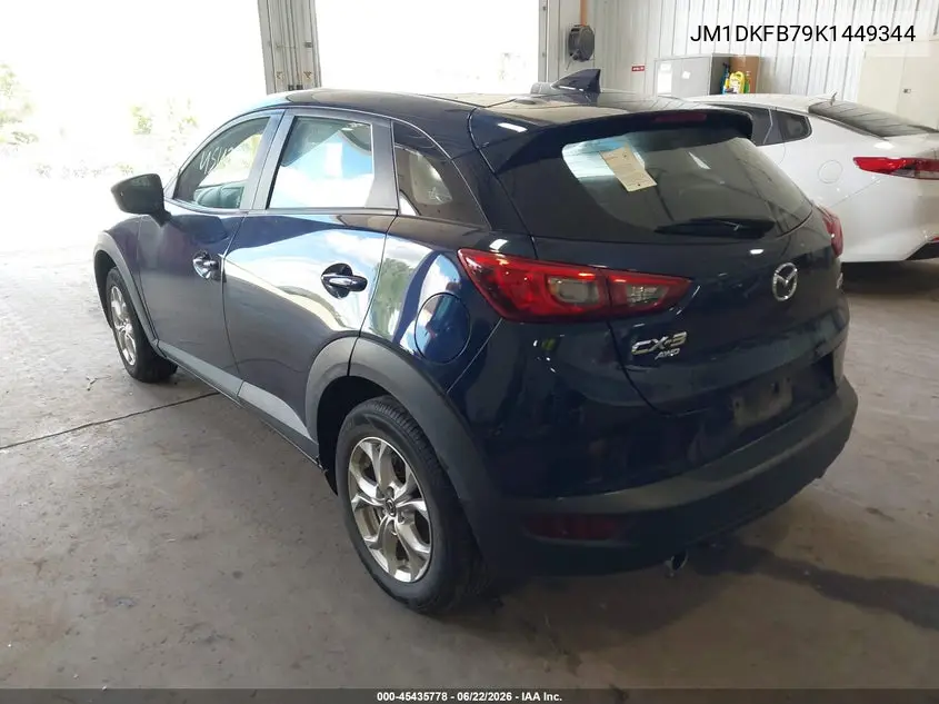 2019 Mazda Cx-3 Sport VIN: JM1DKFB79K1449344 Lot: 45435778