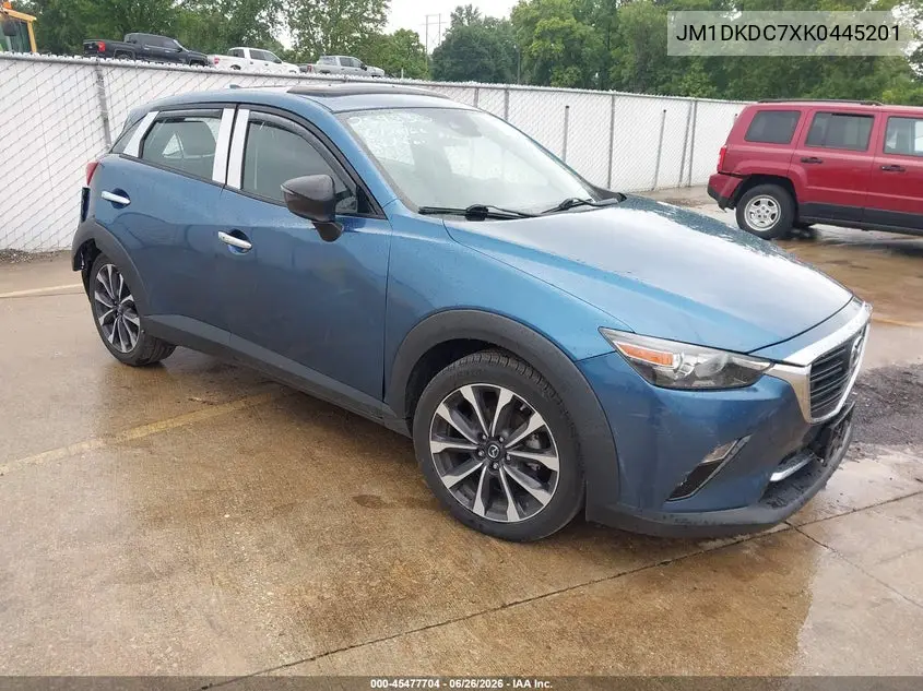 2019 Mazda Cx-3 Touring VIN: JM1DKDC7XK0445201 Lot: 45477704